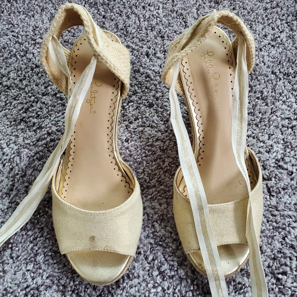 Lilly Pulitzer rope wedges